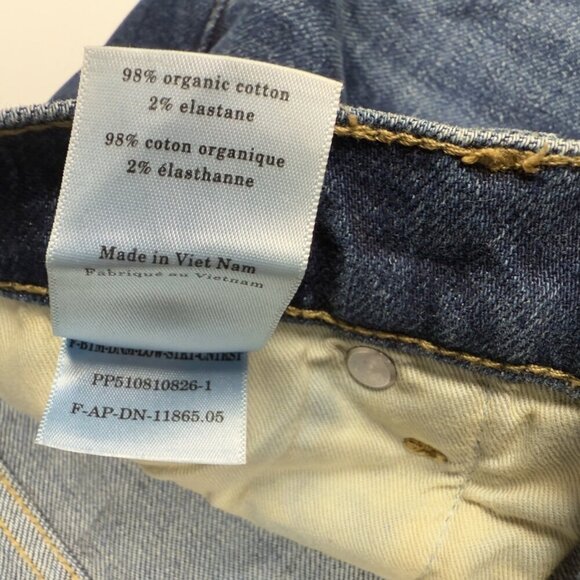 Everlane The Cropped Shortie Organicโ Cotton Denim Blue Jeans Size 25 - Picture 10 of 11